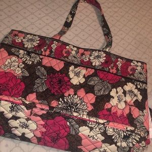 DONATING SOON Vera Bradley Mocha Rouge Tote